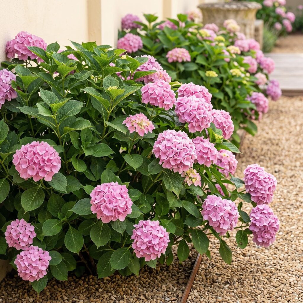 Hortensie - Blüte Rosa - 1 Pflanze - Laubabwerfend - Wenig Pflege - Topf 17cm Höhe 30cm bei Amazon bestellen